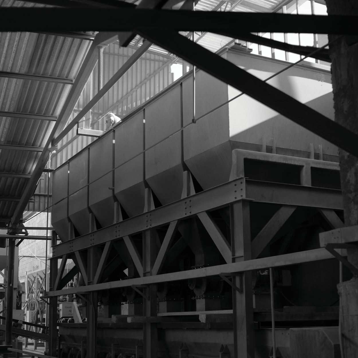 Maquinaria de la planta de producción de Basaltex